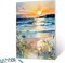 Landscape Paint by Numbers Kits 16x20 inch Canvas DIY Oil Painting for Kids, Students, Adults Beginner with Brushes Acrylic Pigment Graffiti Abstract Beach Photo Gift